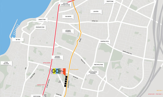 מפת איזור הפרויקט